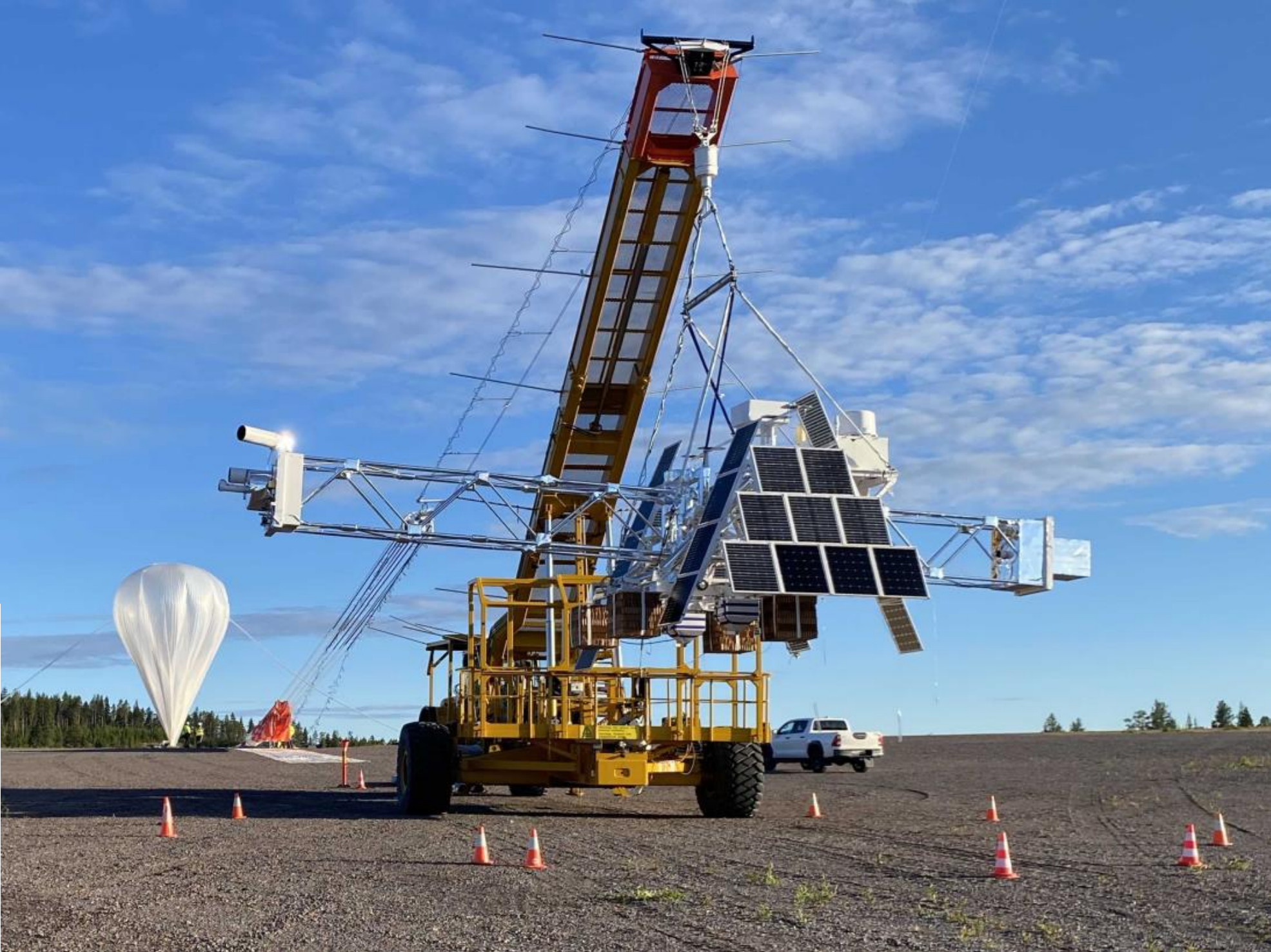 XL-Calibur balloon-borne X-ray polarimeter during flight preparations